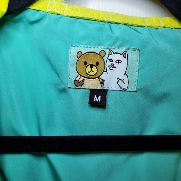 Teddy Fresh Rip N Dip Pastel Hooded Pullover Windbreaker Jacket Mens Medium - Picture 11 of 15